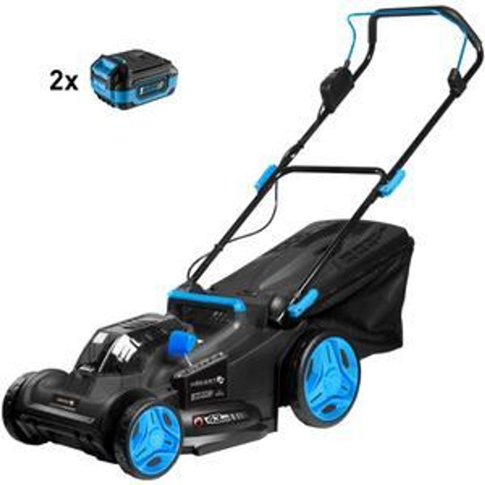 HÖGERT TECHNIK - Akku Rasenmäher 43 cm -Hat keine Batterien - kabelloser Gartenmäher für kleine und mittlere Rasenflächen