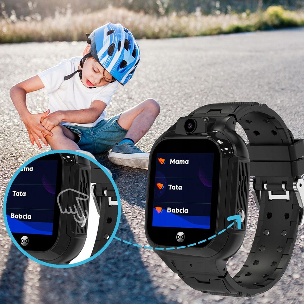 Forever Smartwatch für Kinder GPS WiFi Kids See Me! 3 KW-320 schwarz