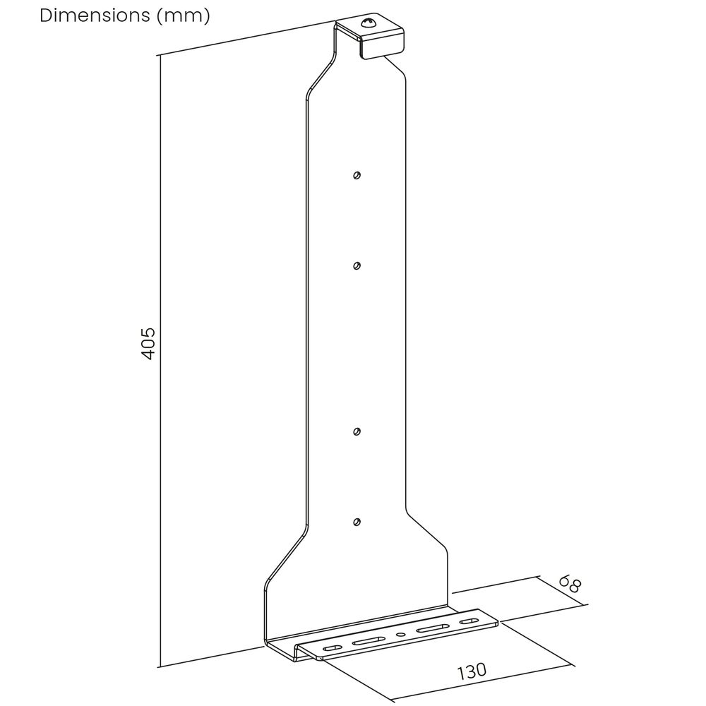 Wandhalterung weiß für Playstation 5 Konsole 10kg max NanoRS RS180