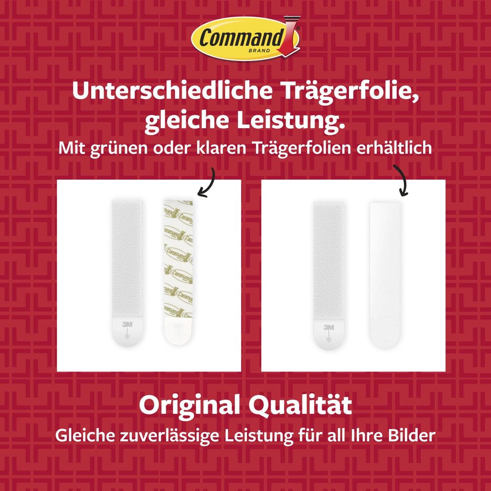 Command™ Bilder-Montage-Strips, Größen S und M, weiß, PH203-18EU | Packung (1 Stück)