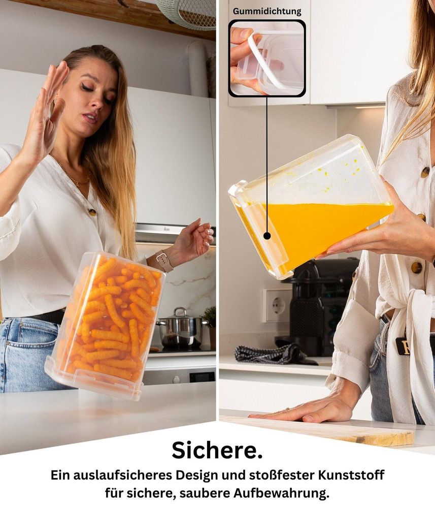 Absolut auslaufsicher für länger frische Lebensmittel