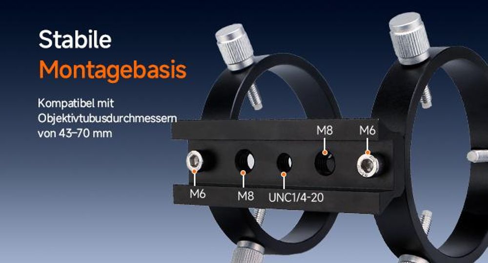 Svbony SV106 Teleskop Guiders, 60mm FMC Teleskope Sucher mit 240mm Brennweite Helical Fokussiergerät, Sucherfernrohre Teleskop Zubehör für Teleskop Astrokamera Autoguide Astrofotografie