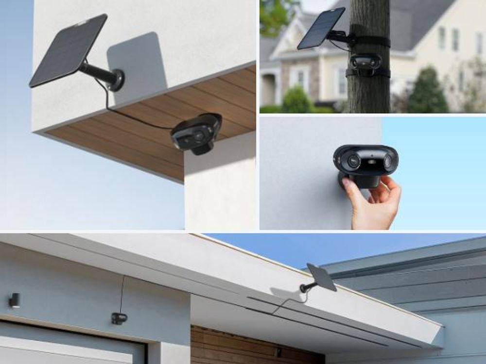 Reolink Argus 4 Pro+Panel słoneczny, kamera bezpieczeństwa 4K 8MP 2.4/5GHz WiFi, podwójny obiektyw 180°, noktowizor ColourX, inteligentne wykrywanie, czarna
