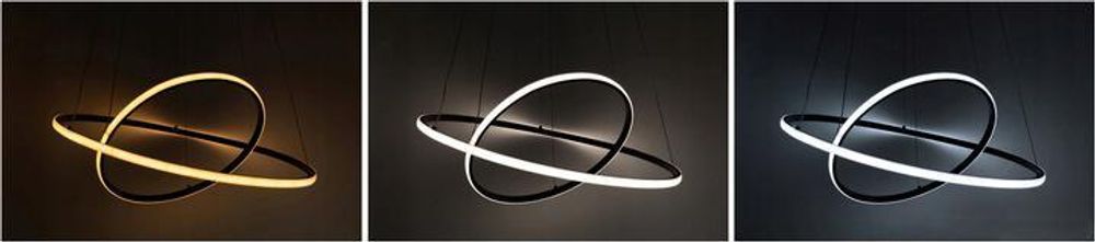 LED-Leuchtringe in warmem, neutralem und kaltem Licht bei 3000–6500 K