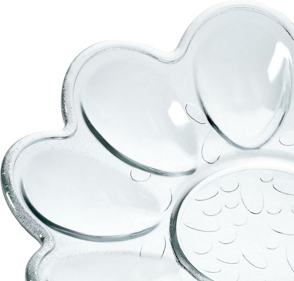 KADAX Eierteller "Ferry", aus Glas, Teller für Eier, Eierplatte, Eierbecher, 21 cm, Transparent, 2 Stück