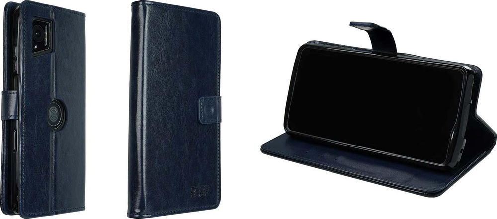 caseroxx Handy Hülle Tasche kompatibel mit Crosscall Stellar-M6 / M6E Bookstyle-Case Wallet Case – Frontalansicht