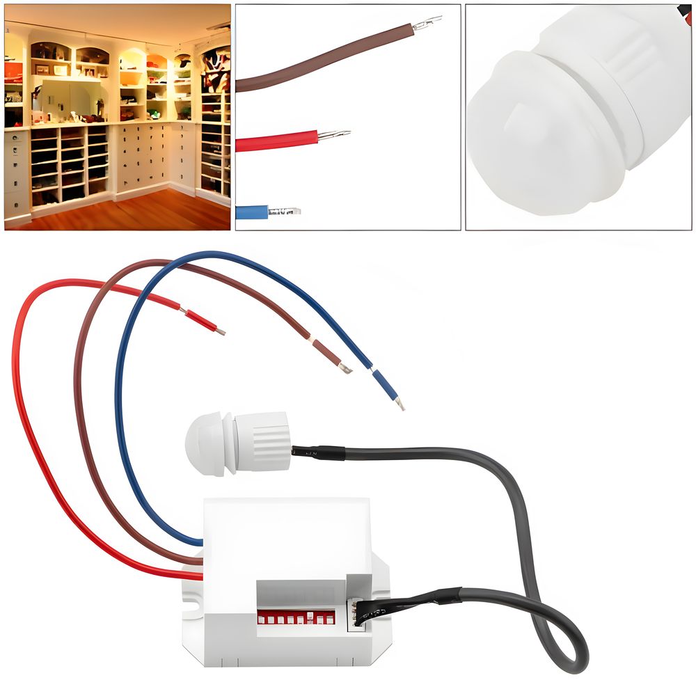 PIR-Bewegungssensor Infrarot-Bewegungsmelder - 360° Unterputz Außen Sensor, Infrarot Melder, LED Kompatibel, Energieeffizient & präzise Retoo