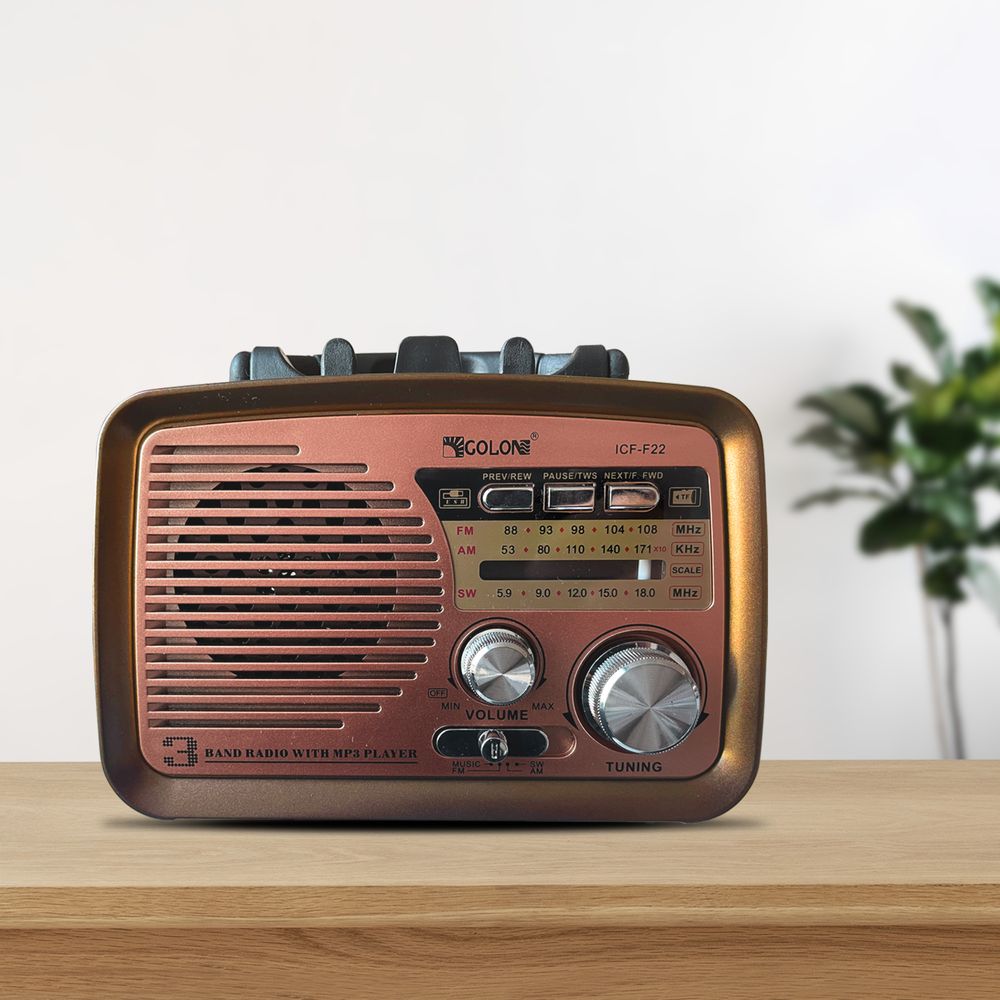 Retro Radio Bluetooth AM FM SW Kofferradio Unterstützt USB SD-Karten Slot Tragbares Radio Batteriebetrieben Gehäuse in Holzoptik Vintage Radio Retoo