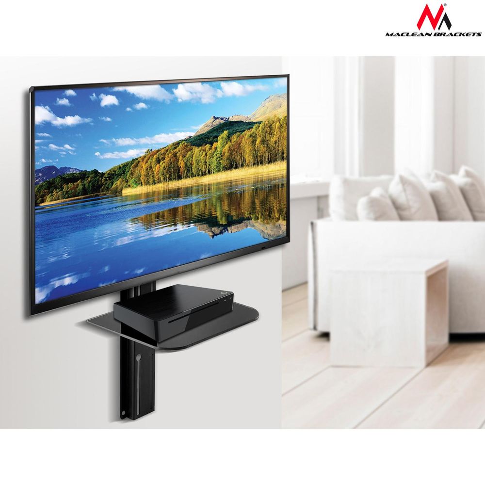 Fernseher TV Wandhalterung mit DVD Ablage Regal Halterung VESA 100-400 Halterung