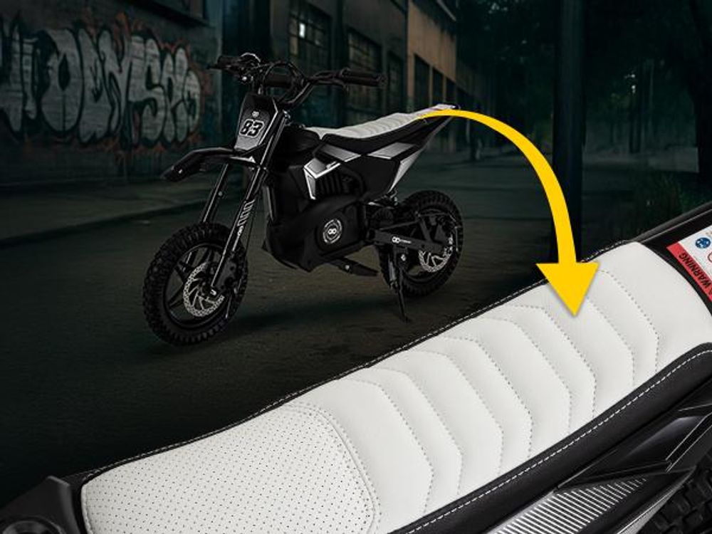 Actionbikes Motors Kinder Crossbike Raider | Elektro Kindermotorrad - Motocrossbike - Pocketbike - Motorrad Bike - Scheibenbremsen vorne und hinten