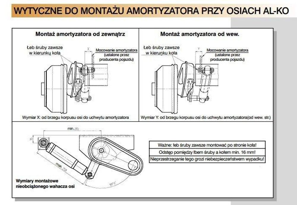 AL-KO Stoßdämpferhalter Set 120x50 mm für Pkw-Anhänger und Wohnwagen