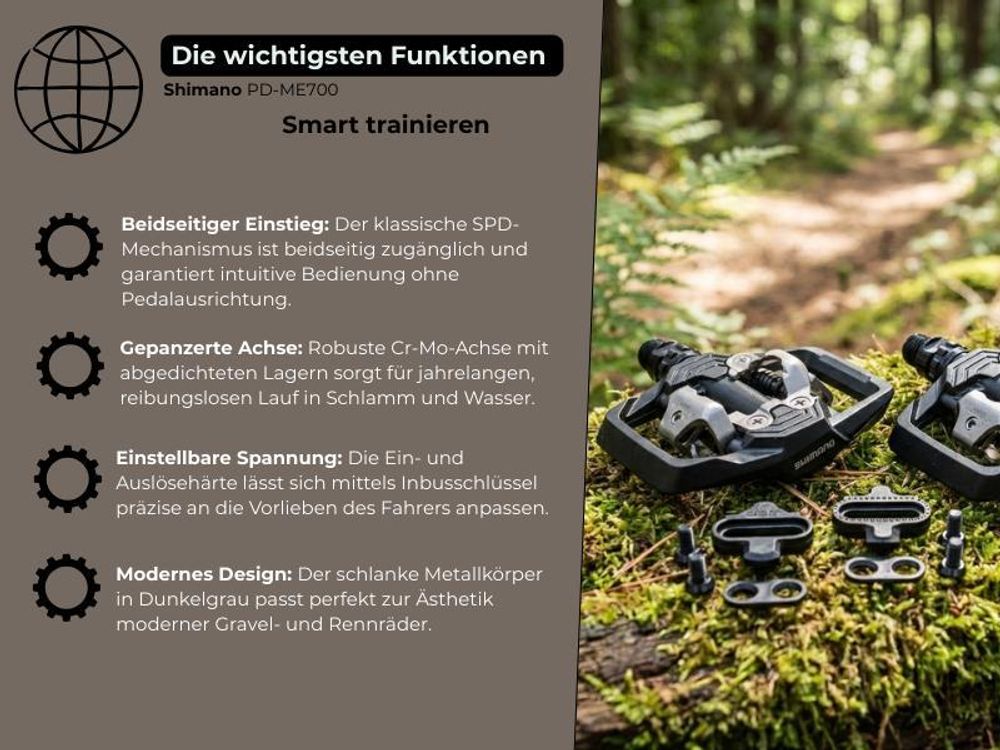 Shimano Pedal, Straßenfahrrad, Stahl, Schwarz, Stahl, Chromoly-Stahl 4140 (CrMo), Cliplose Pedale, Mann/Frau