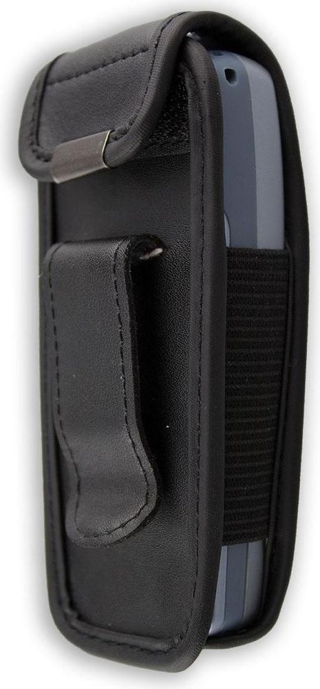 caseroxx Ledertasche mit Gürtelclip kompatibel mit Nokia 3100 und 3120 aus Echtleder, Tasche mit Gürtelclip und Sichtfenster