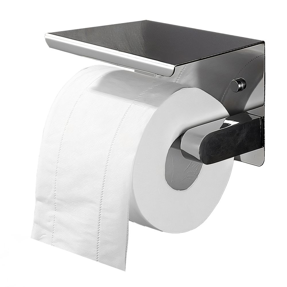 Toilettenpapierhalter, Klopapierhalter, Papierhalter, Klorollenhalter, Rollenhalter, Halter für Bad & WC, Metall, Silber Retoo