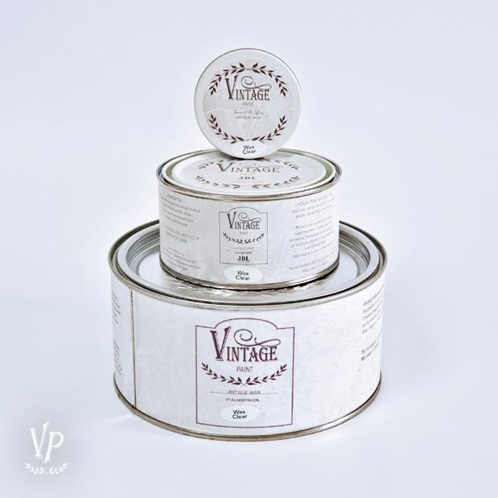 JDL Vintage Paint Antique Wax Möbelwachs 35 g – Natürliches Antikwachs für Kreidefarbe – Schutz & Shabby Chic Finish – Bienenwachs & Carnaubawachs – EN 71-3 - Schwarz