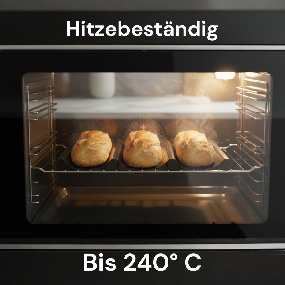 Baguette blech im Backofen