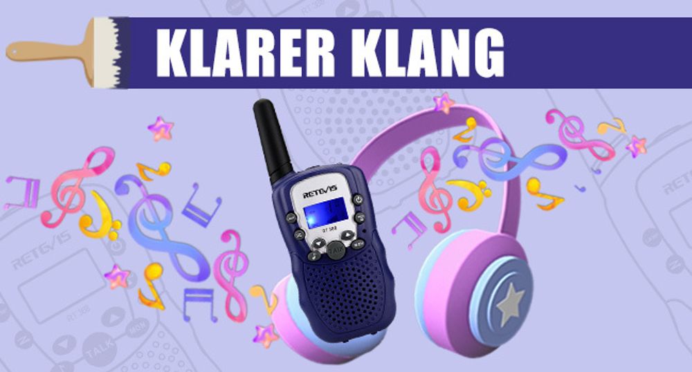 Retevis RT388 Walkie Talkie, Spielzeug ab 4-12 Jahre, Funkgeräte mit 3km Große Reichweite , Geschenke zum Schulanfang für Kinder