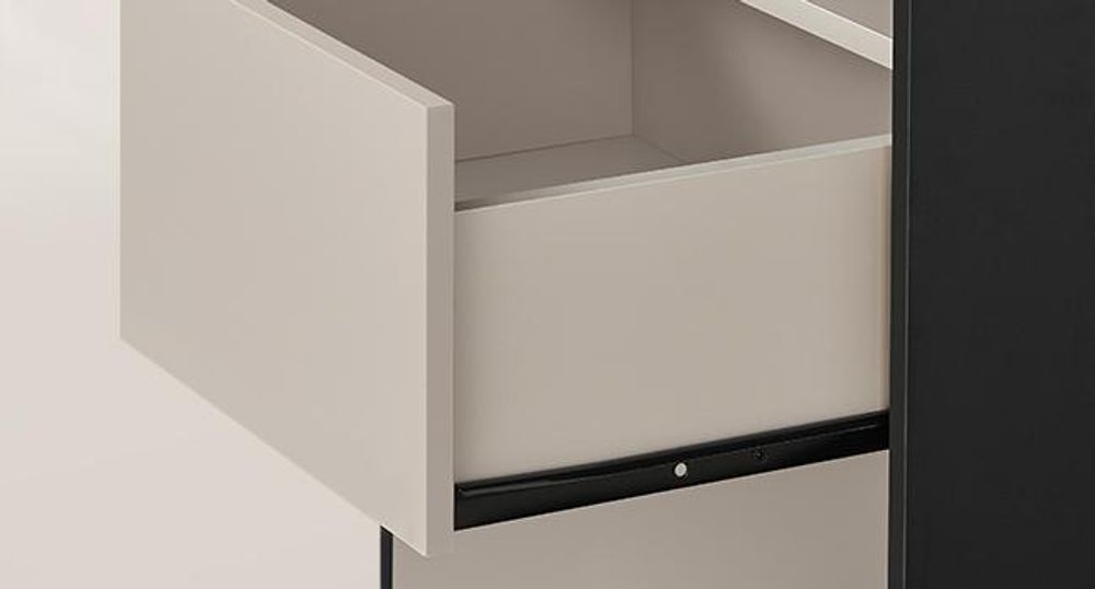 VASAGLE Toolless-Technologie Nachttisch, Beistelltisch mit Ladefunktion, Nachtschrank