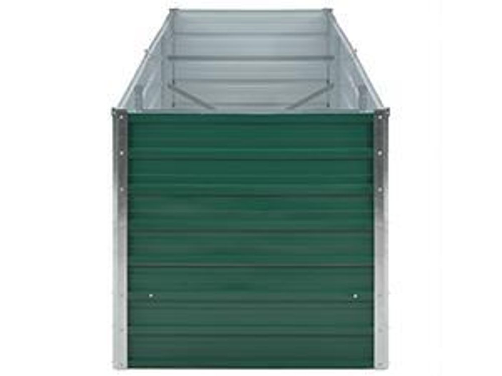 vidaXL Garten-Hochbeet Verzinkter Stahl 240x80x77 cm Grün