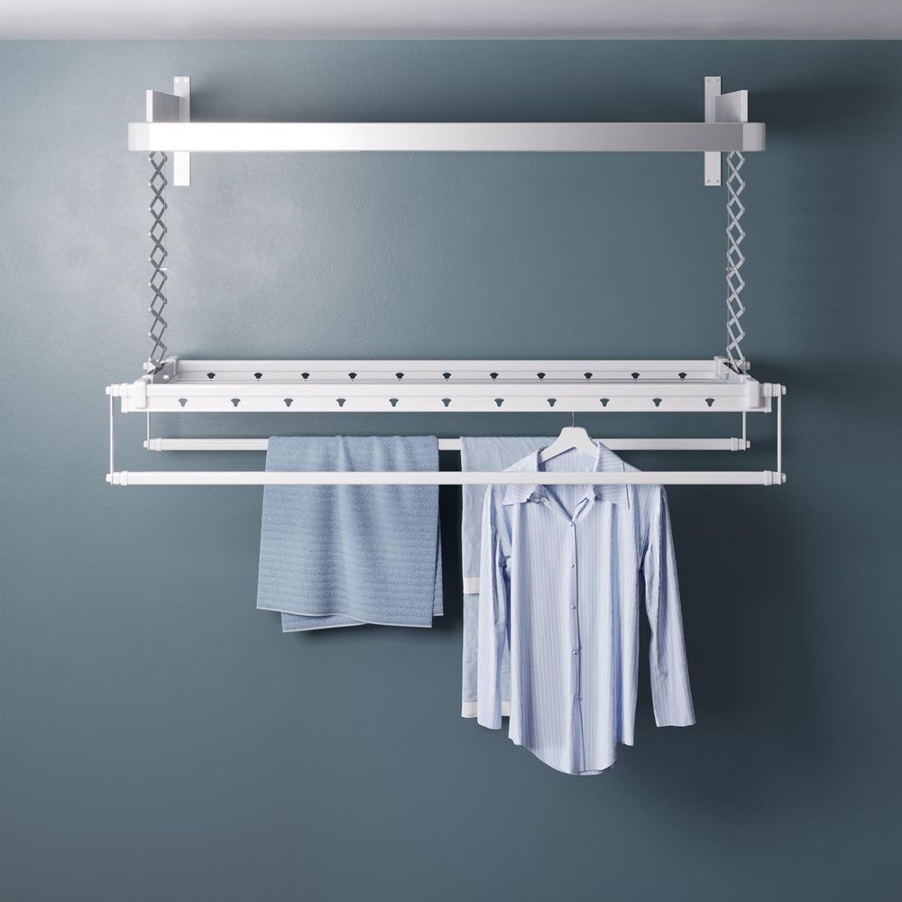 Elektrický hliníkový nástěnný kůň na prádlo, 160 cm - Foxydry PRO