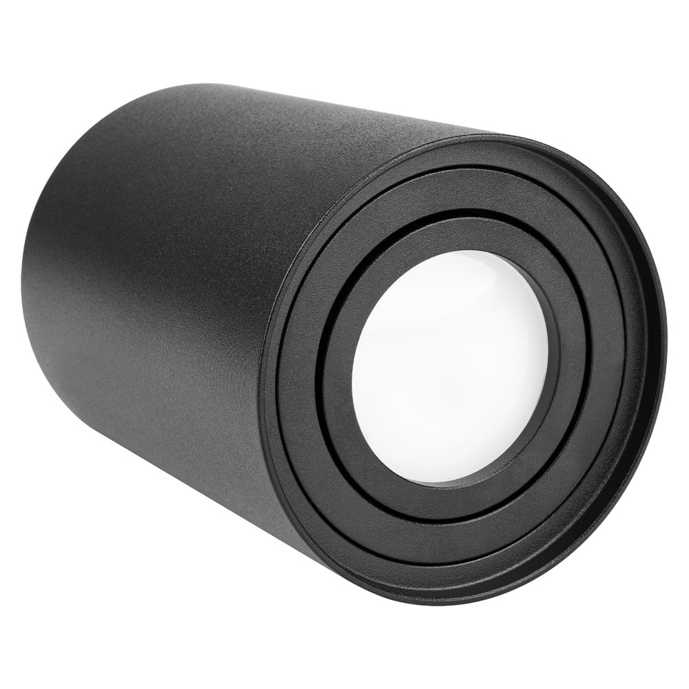 MasterLED Aufbaustrahler GU10 Deckenleuchte schwenkbar schwarz 85 mm innen