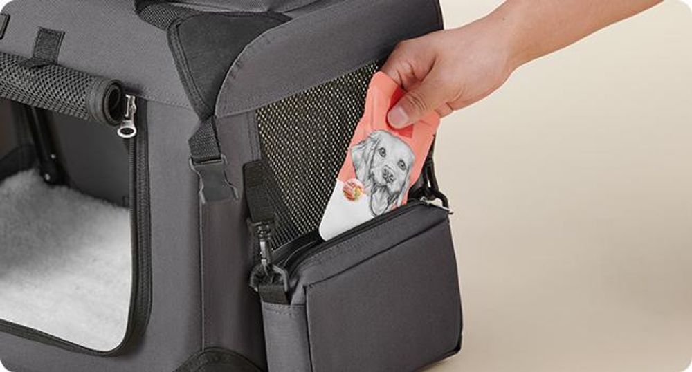 Feandrea Hundebox faltbar, Transportbox Hund, S, Hundetasche, Oxford-Gewebe