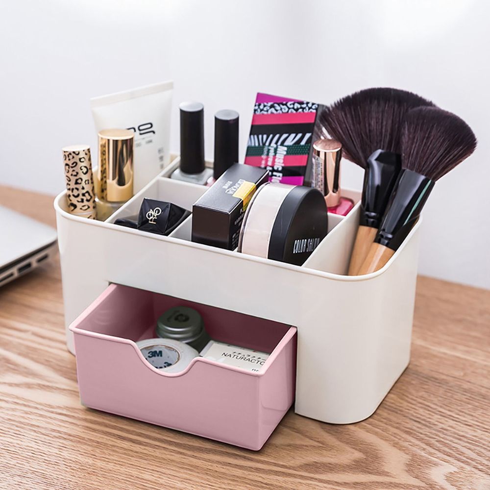 Make Up Organizer mit Schubladen Kosmetik Box Tragebar Make-Up Schubladeneinsatz Schmuck Koffer Ohrringe Armband Ringe Retoo