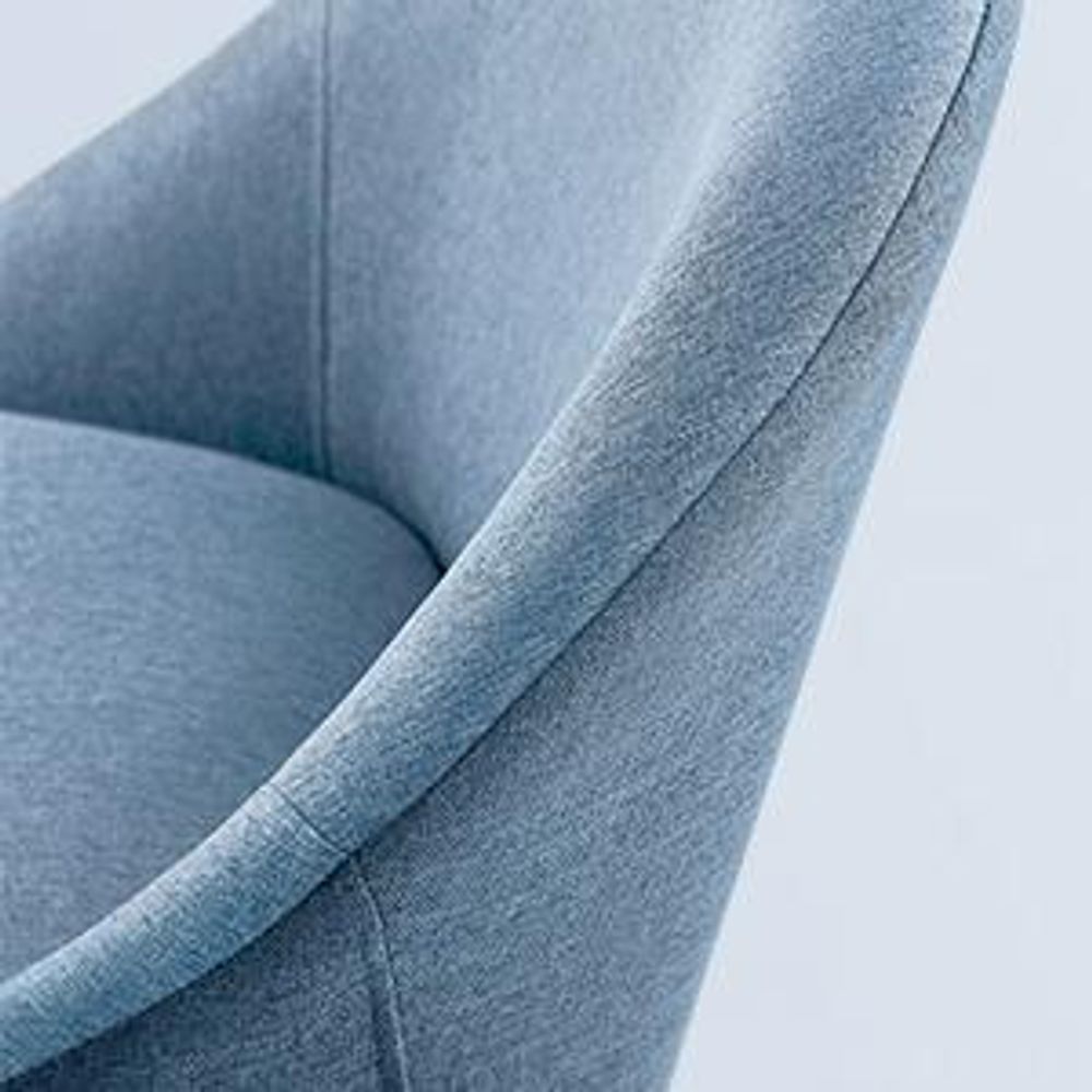 SONGMICS Homeoffice Stuhl, Drehstuhl, Schreibtischstuhl, blau