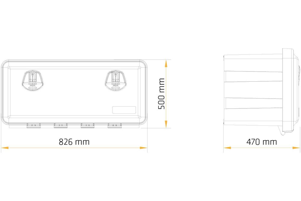 DAKEN 81108 JUST box na nářadí 826x500x470mm 127l