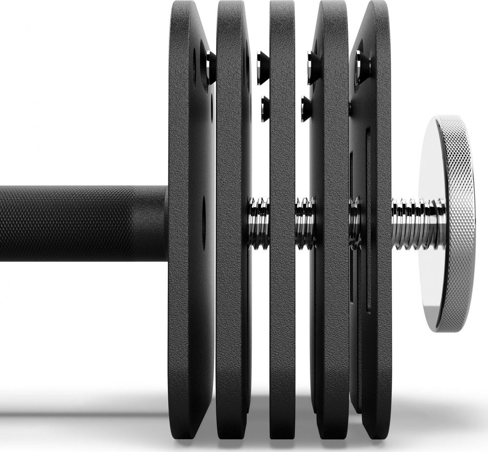Zipro Kurzhantel Verstellbar Square – Systemhantel Set aus Stahl Eckiges Design (Anti-Roll) Schnelles Gewichtssystem für Home Gym Platzsparend