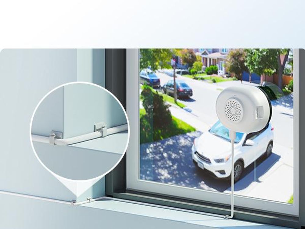 ZOSI C680 2K Fenster Überwachungskamera mit Vollfarb-Nachtsicht, 3MP 2,4/5 GHz WLAN Innenkamera mit KI-Erkennung, Cloud/Karte-Speicher, Plug-in Strom