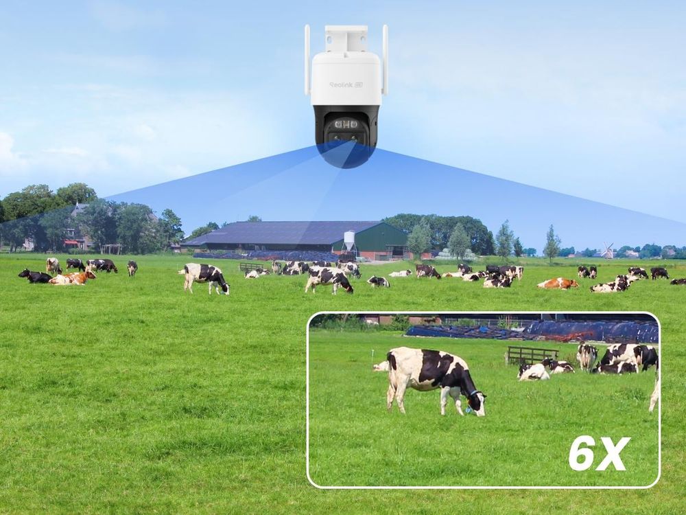 Reolink TrackMix LTE Plus 2+solárny panel Plus, 2K 4MP 4G LTE s batériou ColorX vonkajšia bezpečnostná kamera, automatický zoom a sledovanie, nahrávanie 24/7