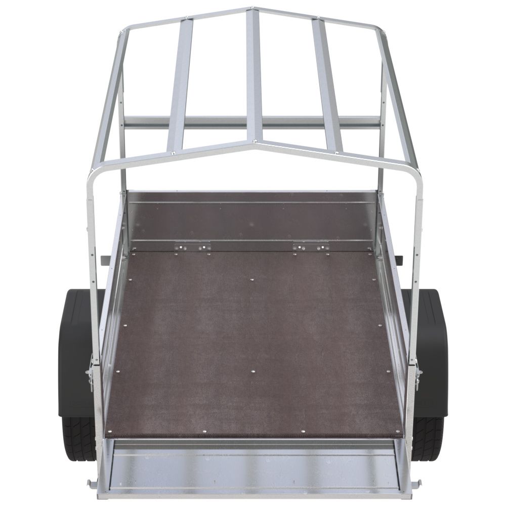 Kipper Anhänger 750 kg Garden Trailer 150 KIPP 150x106 cm [mit Hochplane, Hochspriegel und Stützrad]