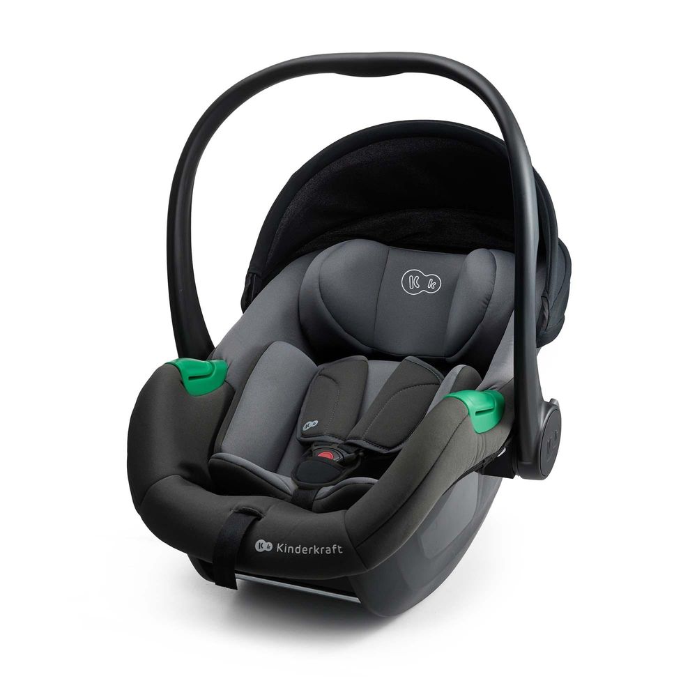 Kinderkraft MINK PRO 2 i-Size Babyschale, Autositz 40–87 cm, R129, SPS+, ISOFIX, H-GUARD+, EASY GROW, kompatibel mit MINK FX 2, Grau