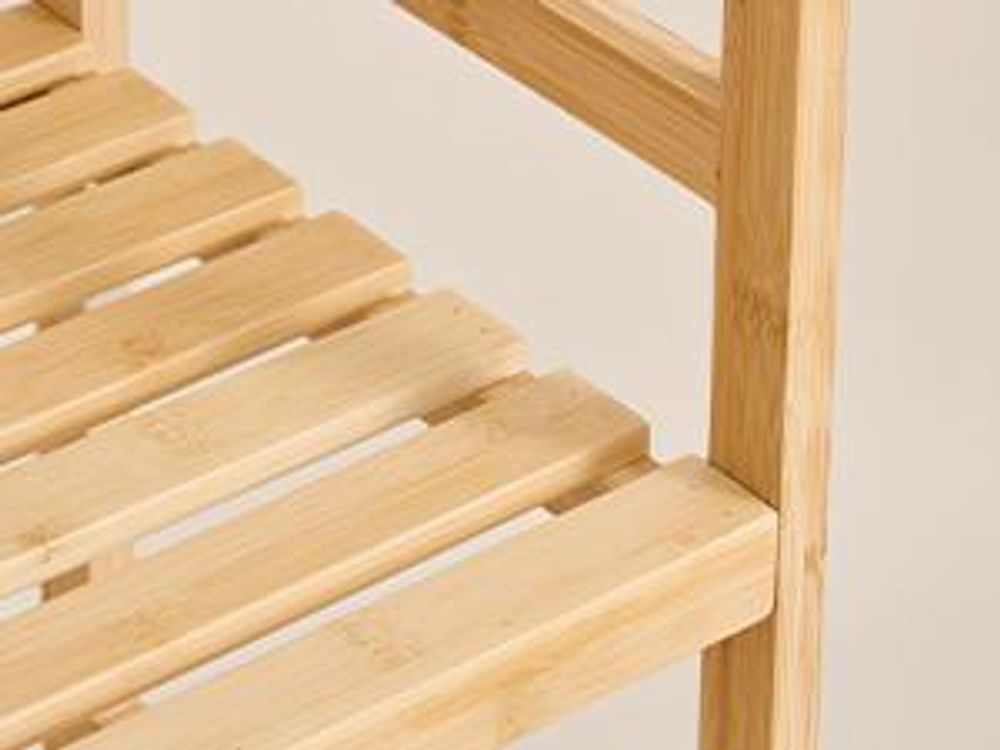 SONGMICS Bambus Standregal mit 6 Ablagen, Bücherregal, für Wohnzimmer, Bad, Küche, Schlafzimmer, naturfarben