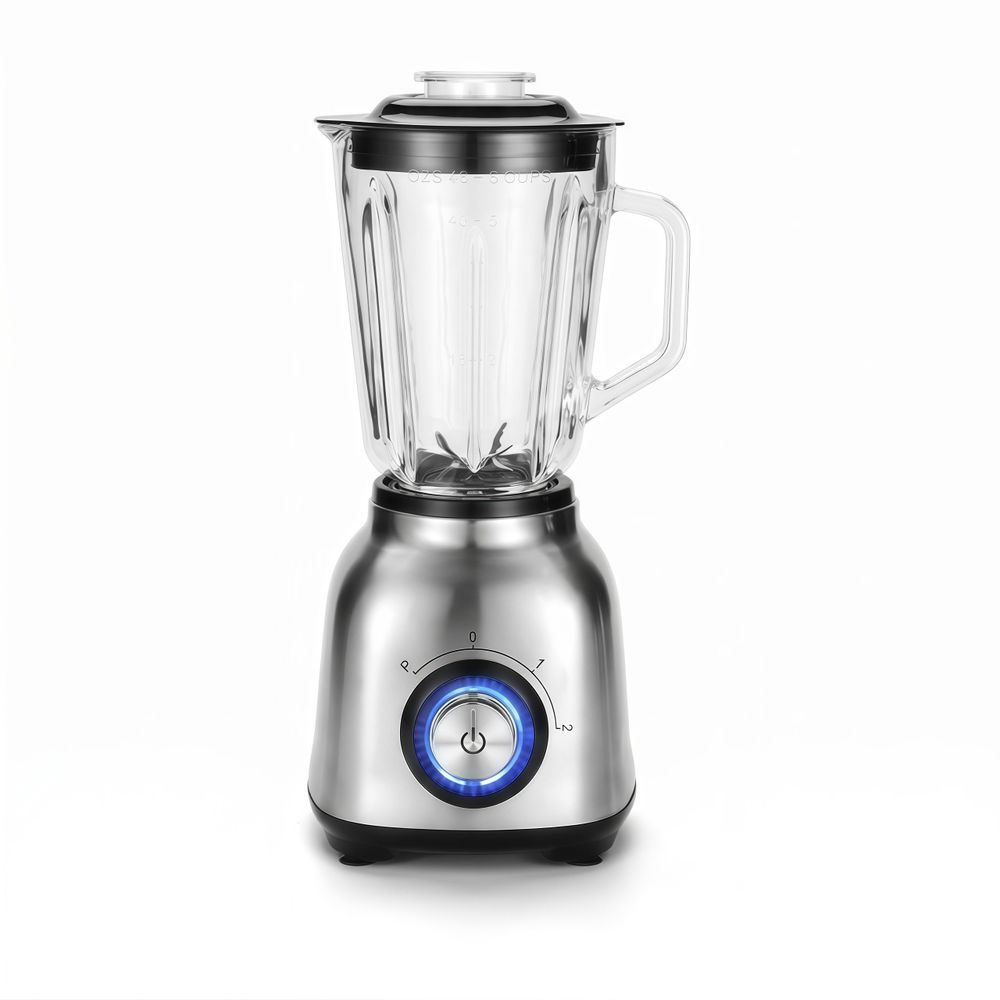 Multifunktionale Küchenmaschine 3-in-1 Standmixer, 1200ML Hochwertiger Glasbehälter, 1200W, Edelstahlklingen, mit Pulsfunktion