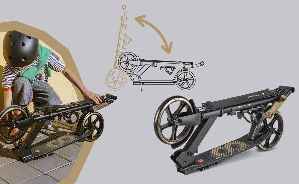 Monopattino da città MOVINO INFINITY per bambini & ragazzi 200 mm pieghevole leggero 3,5 kg