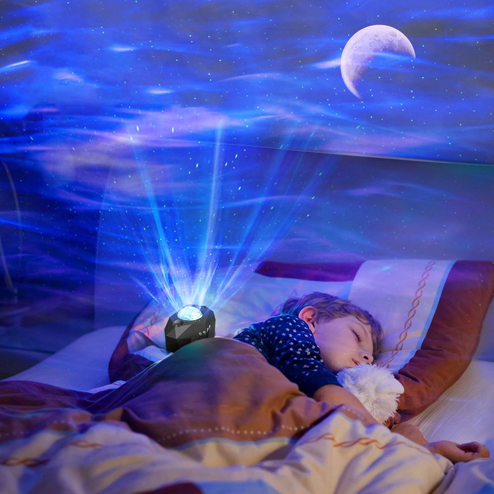 Sternenhimmel Projektor LED Lampe Musik Lautsprecher Speaker Fernbedienung Galaxy Atmosphäre Lampe Sternenlicht Schlafzimmer Kinderzimmer Kinder Retoo