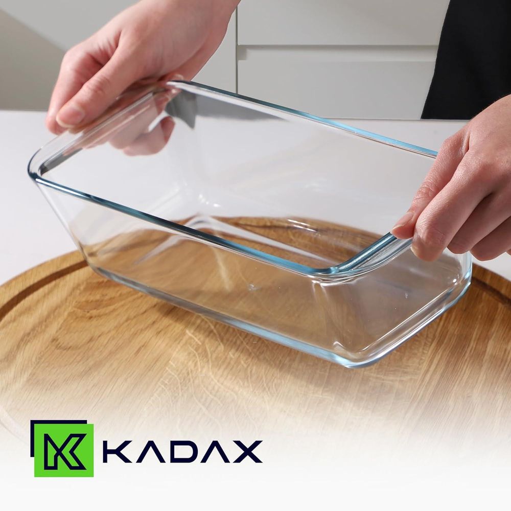 KADAX Kastenform aus Glas, Transparente Königskuchenform, Robuste Kuchen-form mit dickem Boden