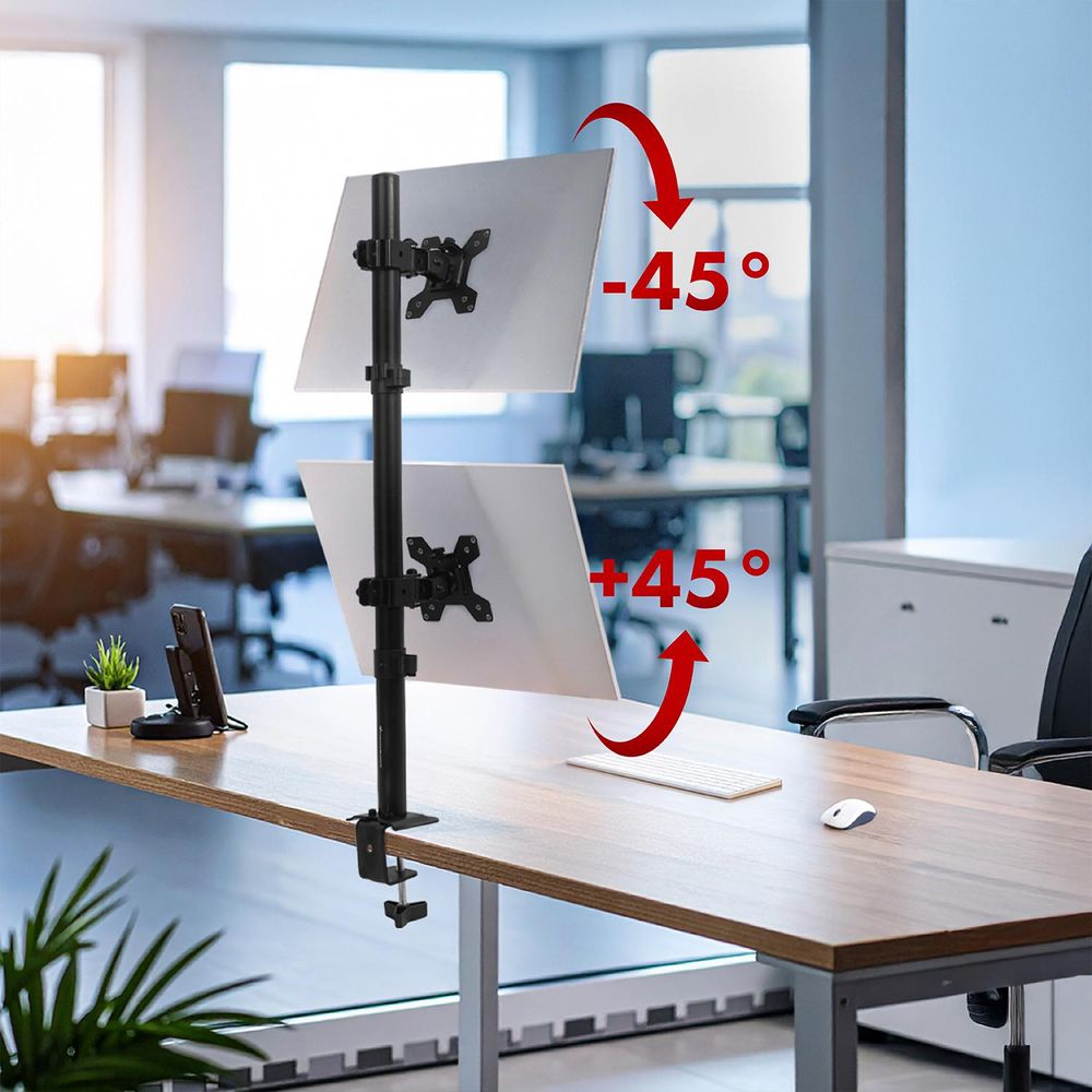 Maclean Monitorhalterung, max VESA 100x100, 13-27", 9kg, MC-966