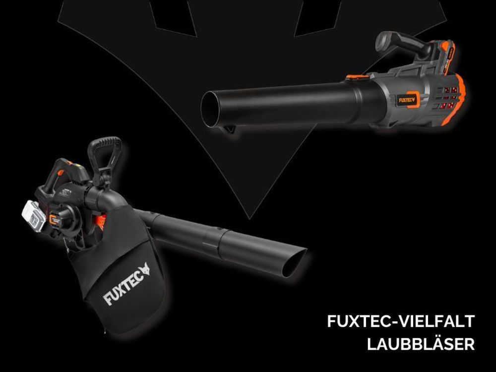 FUXTEC Akku Laubbläser FX-E1LB20 SET1 - 20V | 2,4Kg |137km/h Blasgeschwindigkeit | geringe Lautstärke 96db(A) | 1 x Akku 4Ah| 1 x Ladegerät 1A