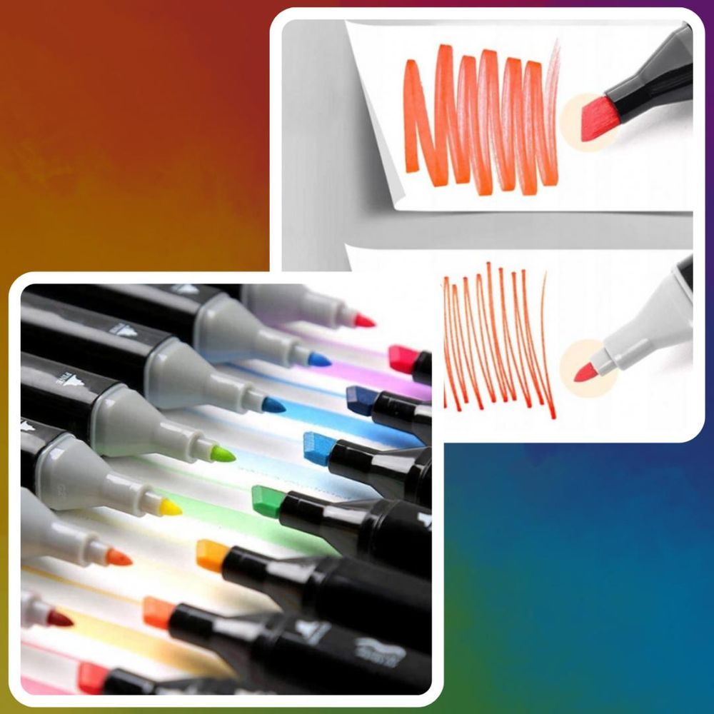 ASATO Alkoholmarker 262er Set doppelseitig mit Tragetasche