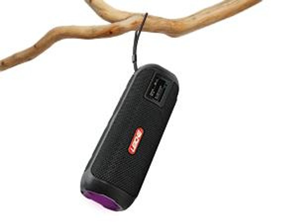 LEICKE DAB+ Radio Tube-Tragbarer Bluetooth Lautsprecher mit DAB+/FM, 4500mAh Akku, RGB-LED Lichter, 10W Stereo-Sound,Equalizer, Micro SD/AUX Anschluss