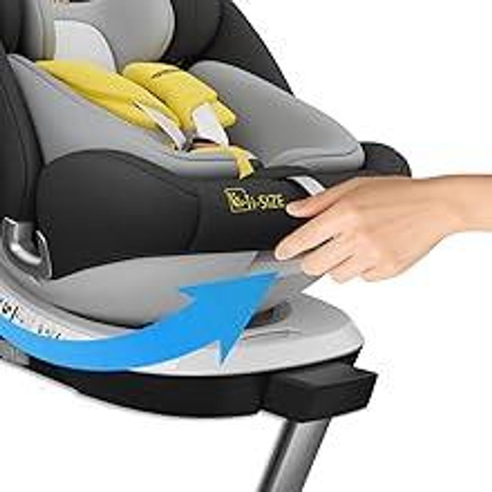 DEWINNER Siège Auto Bébé 0 à 36kg ISOFIX - Siege Auto Pivotant 360°,I-Size Group 0+1/2/3 (40-150cm),Harnais 5 Points Sièges Auto,RWF,FWF