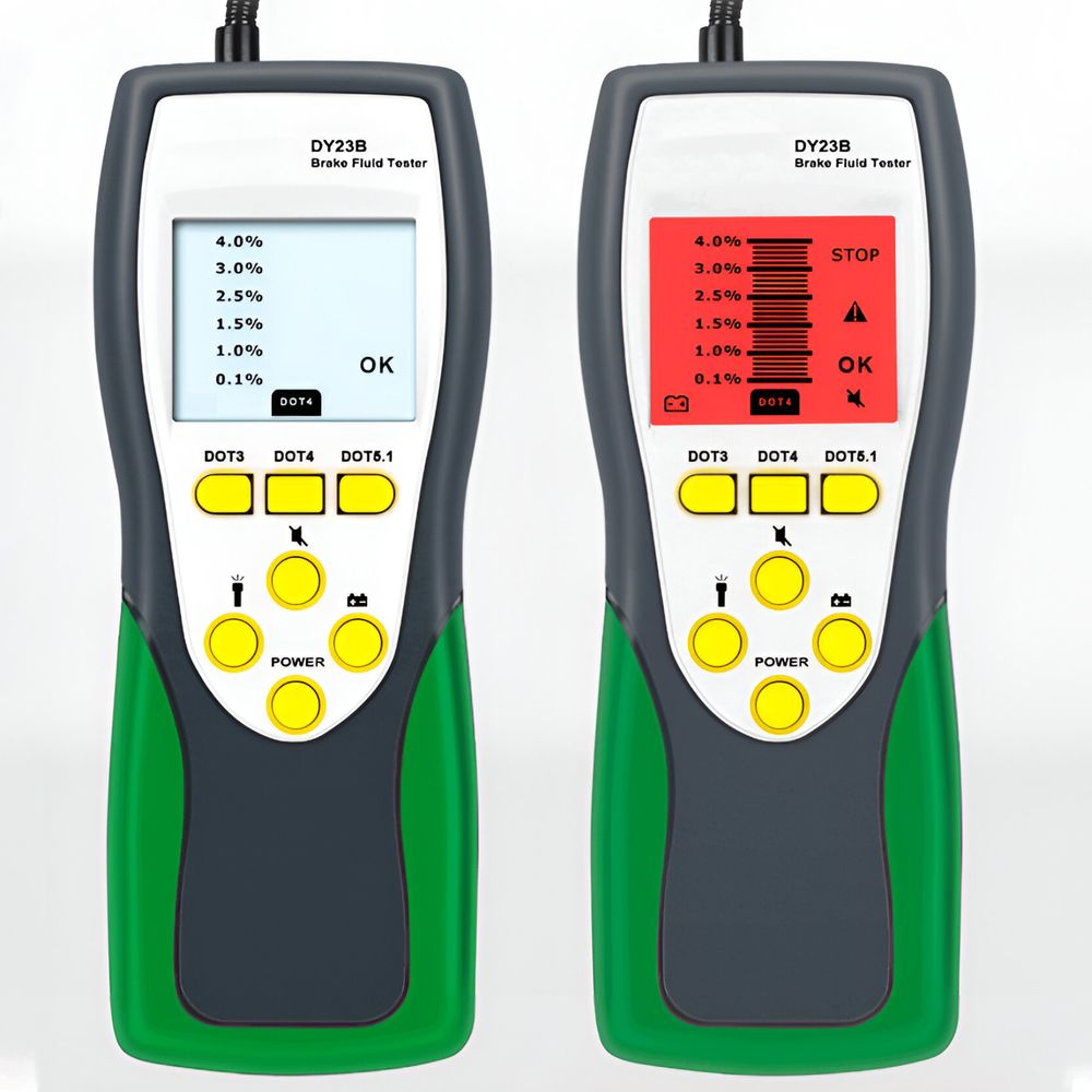 Bremsflüssigkeitstester Brake Fluid Tester Bremsflüssigkeitsprüfer LED Auto Fahrzeug Prüfgerät Bremsflüssigkeiten DOT 3/4/5 DOT3 DOT4 DOT5 KFZ Retoo