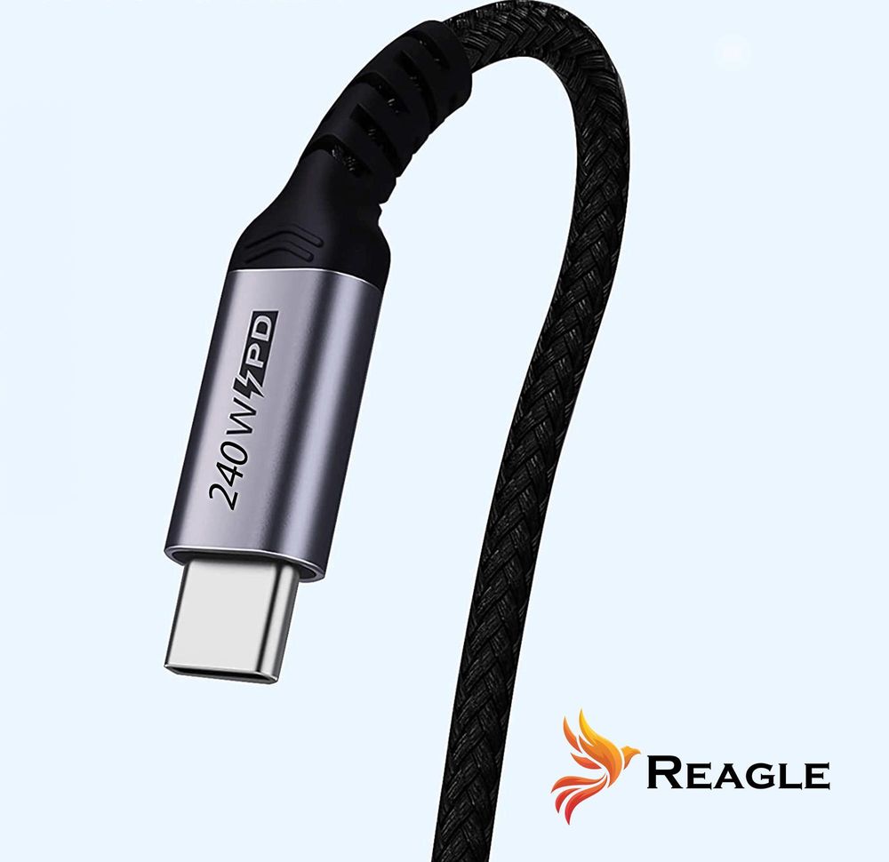Ladekabel USB-C auf USB-C PD 240W 5A für iPhone 15 16 MacBook Pro Air QC 4.0 2M  Regle Schnellladekabel