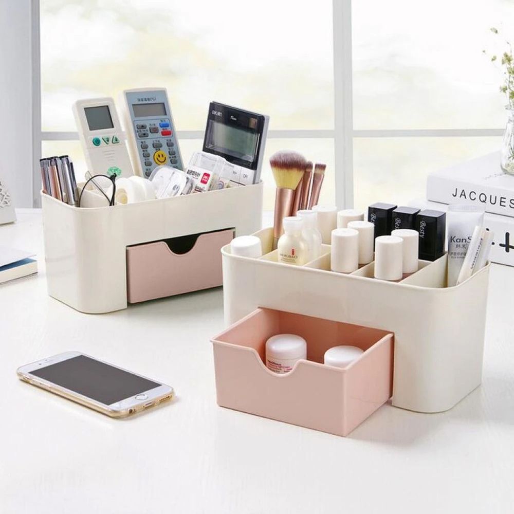 Make Up Organizer mit Schubladen Kosmetik Box Tragebar Make-Up Schubladeneinsatz Schmuck Koffer Ohrringe Armband Ringe Retoo