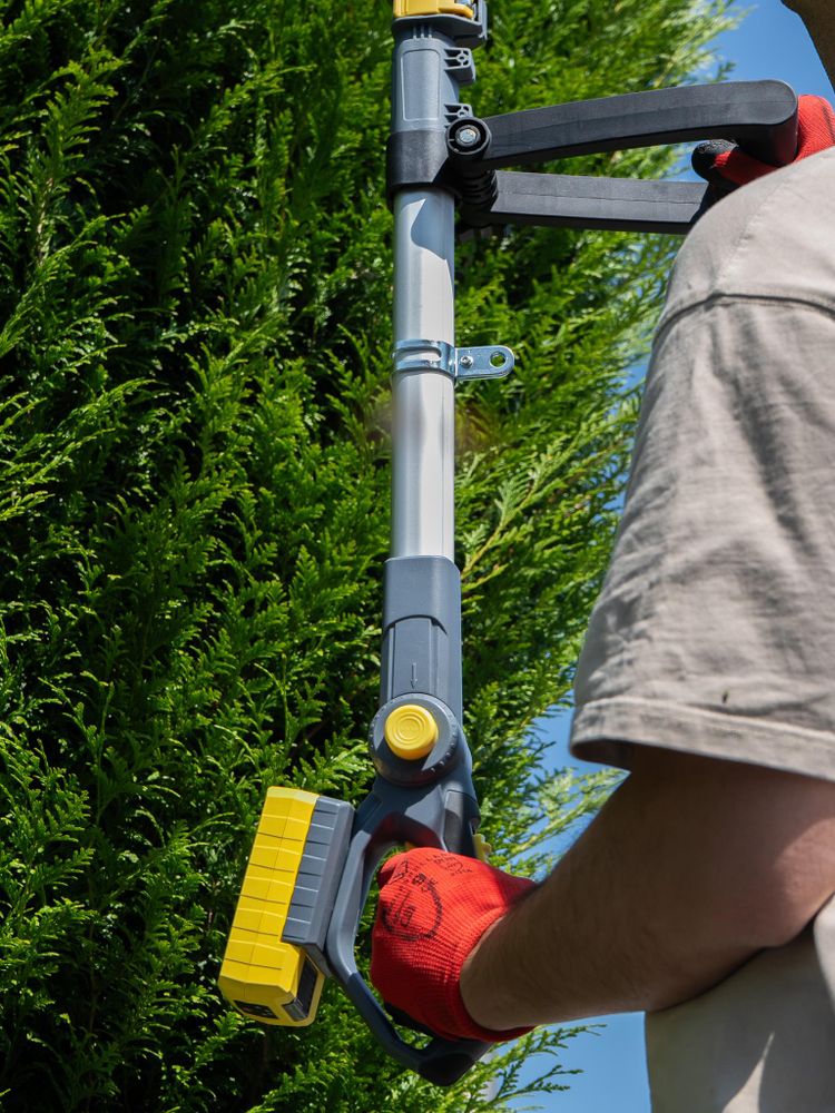 Akku-Heckenschere Teleskop Heckenschere mit 20V Akku bis 5m Garten Hoch FANZTOOL