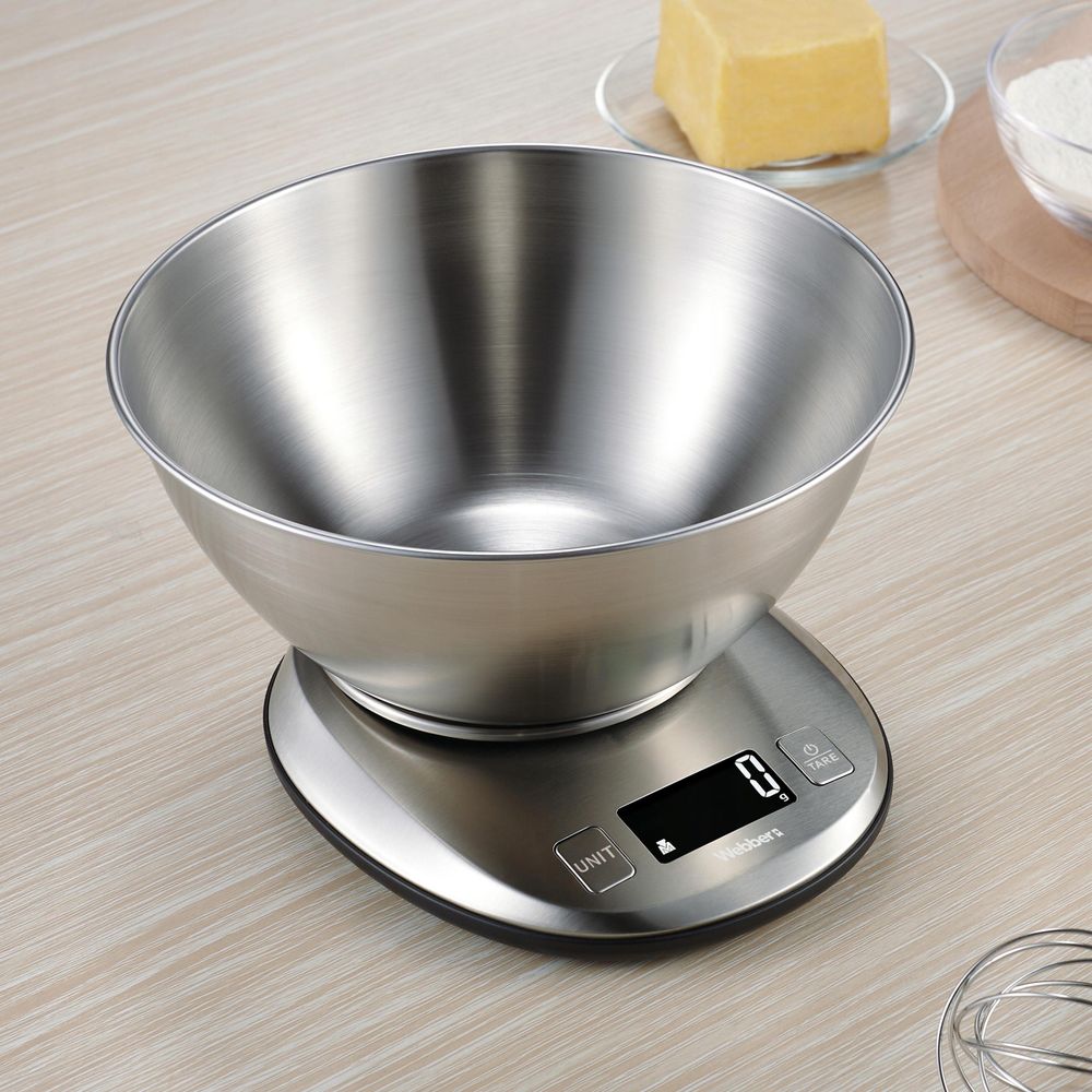 Funkce TARE kuchyňské váhy Webber EK4390H INOX