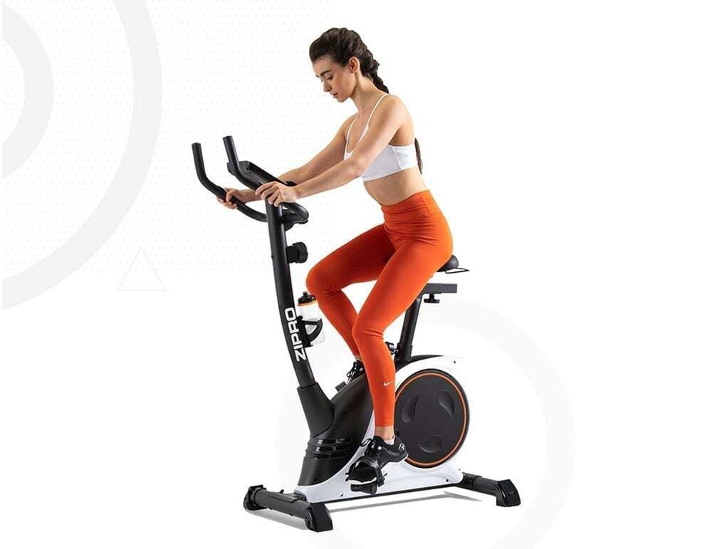 Rower treningowy Zipro Nitro RS – magnetyczny rower fitness o nośności do 150 kg Cichy rower treningowy z pomiarem tętna Regulowane siodełko i kierownica Wyświetlacz LCD
